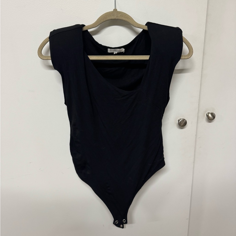 Black Good American Sleeveless Bodysuit